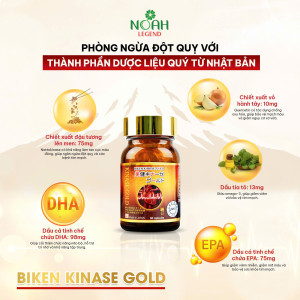 Viên uống phòng ngừa & hỗ trợ điều trị đột quỵ BIKEN KINASE GOLD