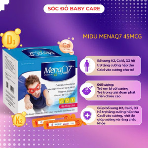 Vitamin K2D3 Midu MenaQ7 45mcg (dạng ống)