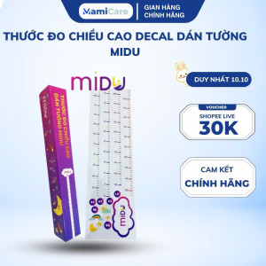 Thước đo chiều cao dán tường Midu