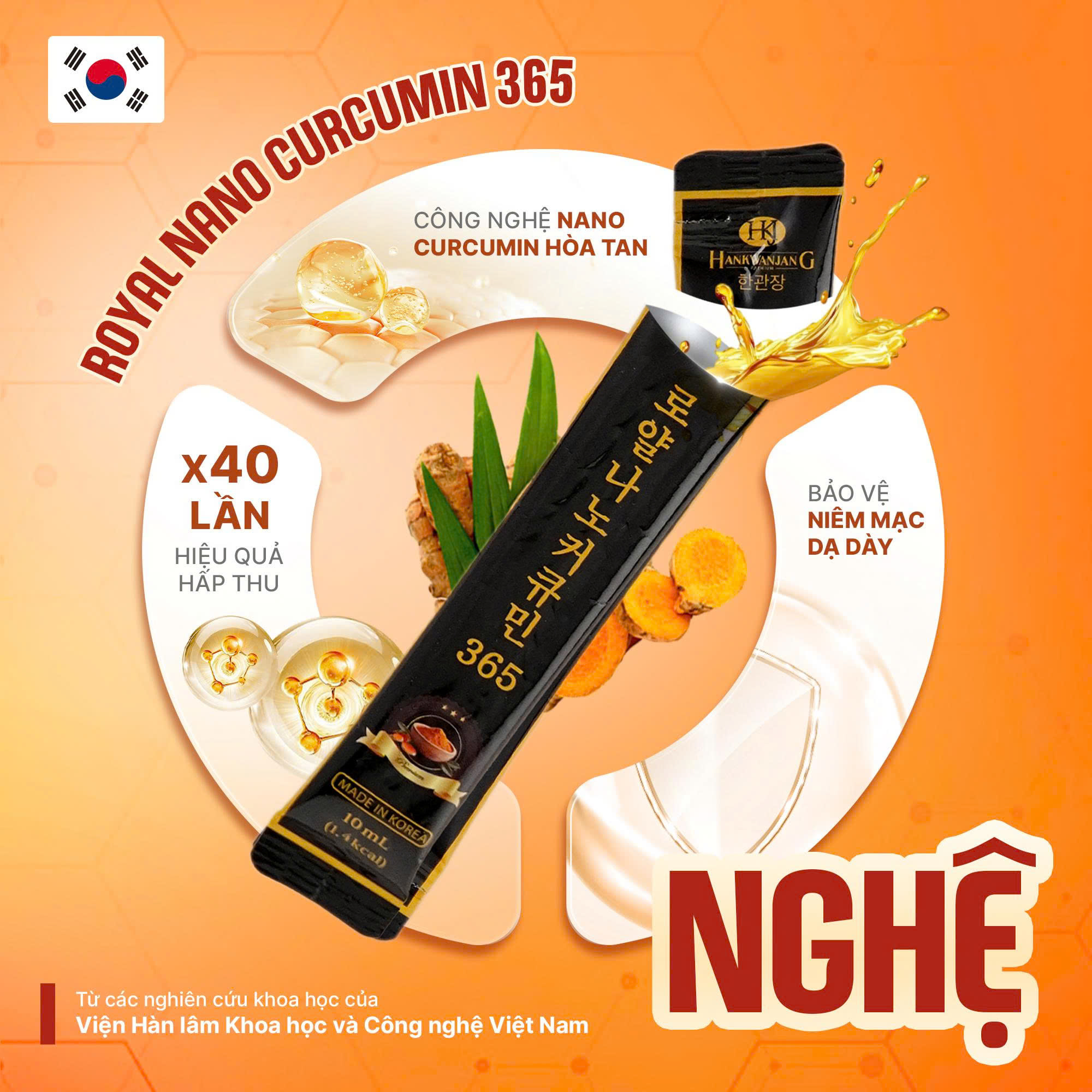 Tinh chất Nghệ Nano Curcumin 365 Royal - 600ml